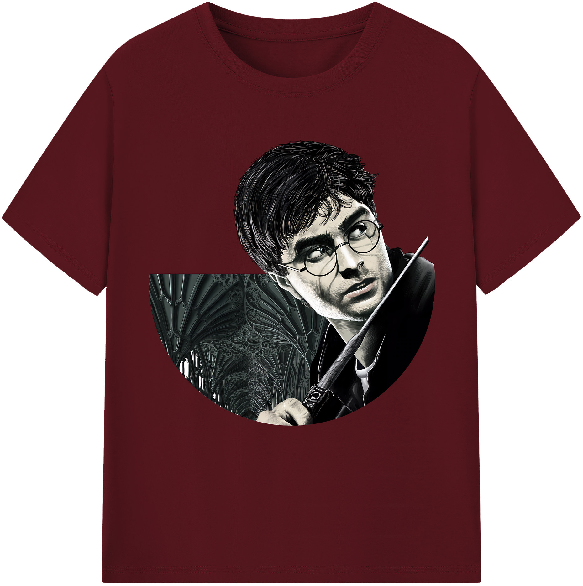 （画像用） Harry Potter ハリー・ポッターシリーズ 綿100％半袖Tシャツ（フロントプリント）